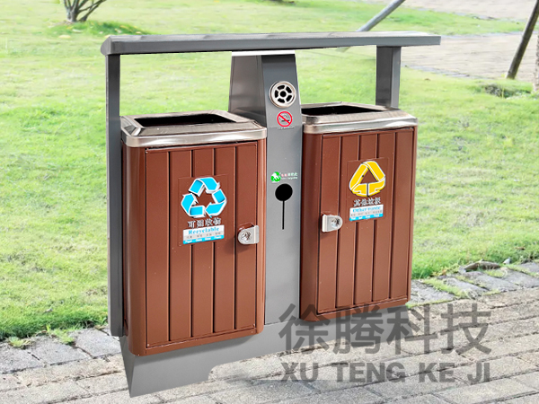 景區兩分類鋼木條垃圾桶（tǒng）111.jpg